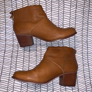 Toms cognac booties